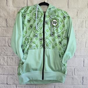 Green Spotify Logo Full Zip Hoodie Size Small